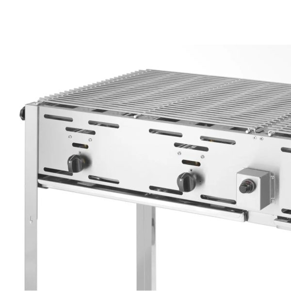 Gāzes grils "Master Quattro" 4 degļi 22kW mobilais - Hendi 154908