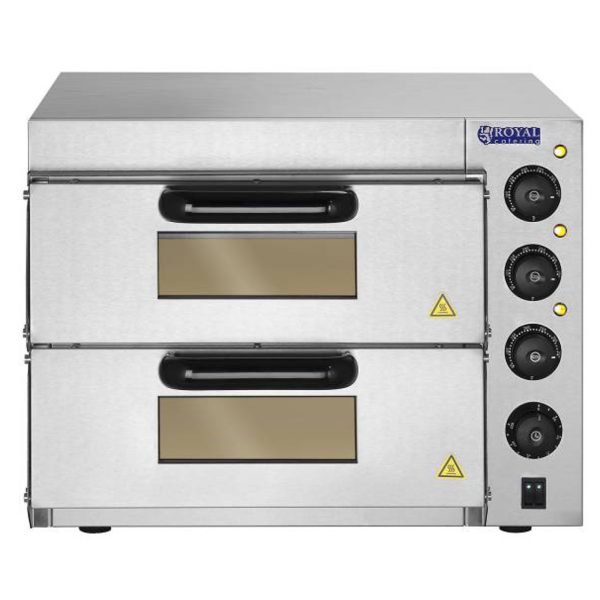 Profesionāla dubultā picas krāsns 2 x 40 cm 3000 W 230 V Royal Catering