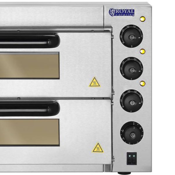 Profesionāla dubultā picas krāsns 2 x 40 cm 3000 W 230 V Royal Catering