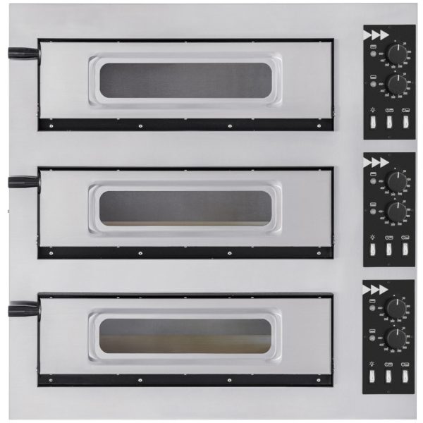 3 kameru picu krāsns 3 picu diametrā 45 cm pamata 3/50 stikla un gaismas 12000 W