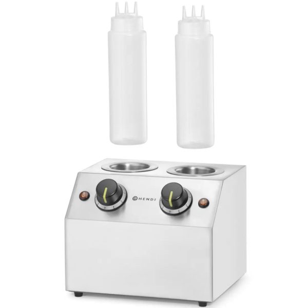 Elektriskais sildītājs pudeļu mērcēm dubultā zona 2x 650 ml 200 W