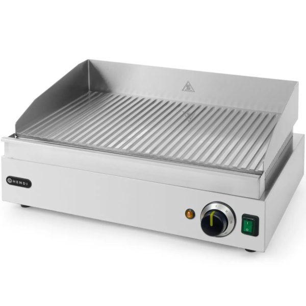 Profi Line grila sildīšanas plāksne, rievota, nepārtrauktai darbībai, 2400 W - Hendi 203170