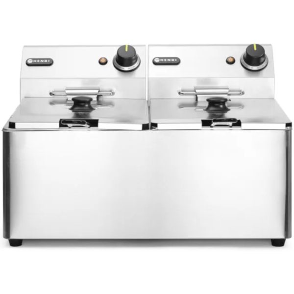 Divkārša virtuves līnija 7kW 230V 2 x 8l - Hendi 205839 Gastronomic Fryer