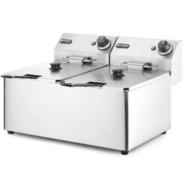 Divkārša virtuves līnija 7kW 230V 2 x 8l - Hendi 205839 Gastronomic Fryer
