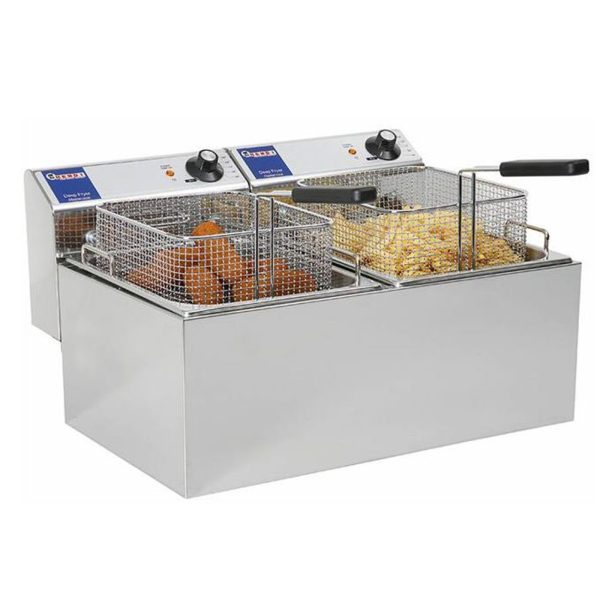 Mastercook fritēšanas katls 7kW 230V 2 x 8L - Hendi 207307