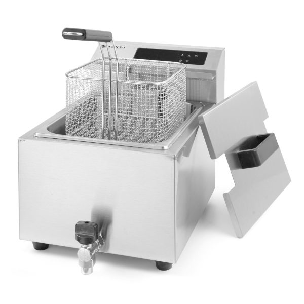 Fritiers ar digitālo paneli Mastercook ar krānu 8L 3500W
