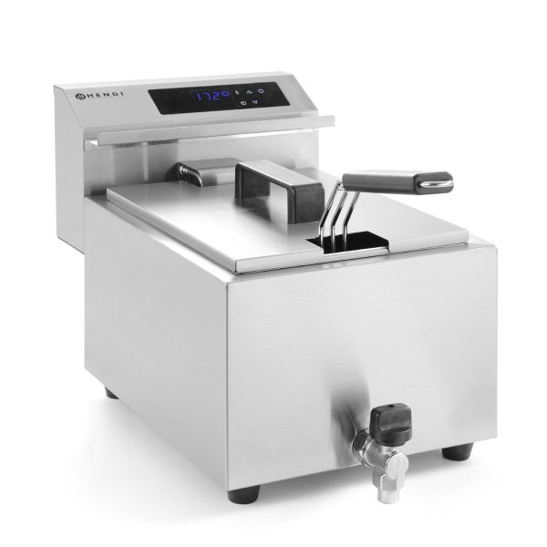 Fritiers ar digitālo paneli Mastercook ar krānu 8L 3500W