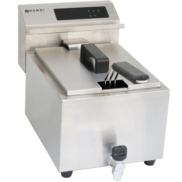 Fritiers ar digitālo paneli Mastercook ar krānu 8L 3500W