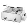 Fritēšanas ierīce ar digitālo paneli Mastercook ar krānu 2x8L 2x3500W