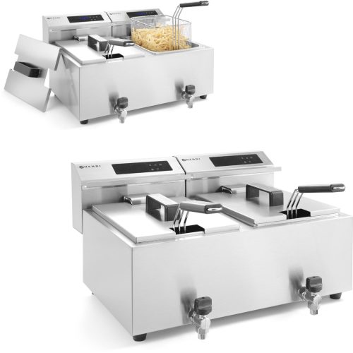 Frī kartupeļi ar Mastercook digitālo paneli ar 2x8L 2x3500W TAP
