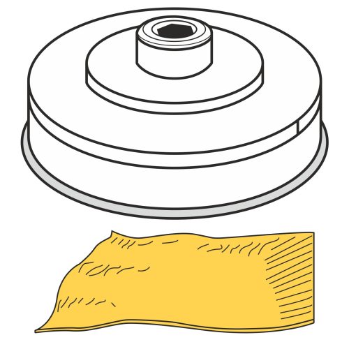 Beigas makaronu pastas futbola kārta mīklas izstrādājumu garuma ražošanai 155 mm gr. 1-4 mm MPF2.5/4 - Hendi 229392