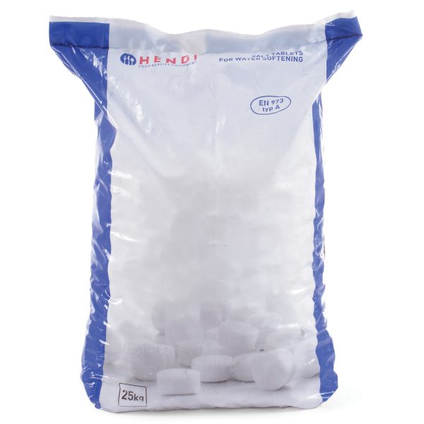 Sāls sāls tabletes NaCl ūdens dizainerim ūdens 25 kg - Hendi 231265