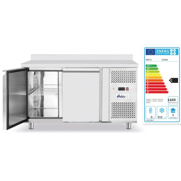Saldētavas galds ar darba virsmu, 2 durvis, Profi Line, 136 cm - Hendi 232064