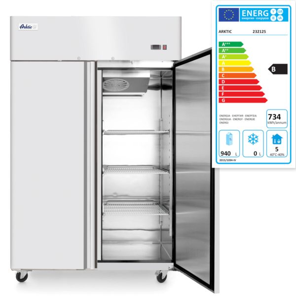 Aukstuma skapis ar 2 durvīm Profi Line GN2/1 1300 L - Hendi 232125