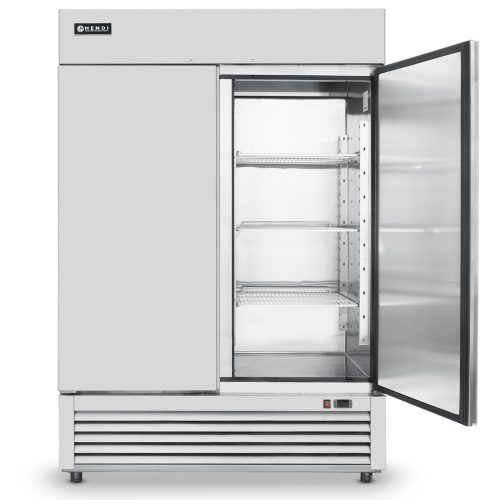 Virtuves līnijas nerūsējošā tērauda saldēšanas skapis 2 durvju GN2/1 420W 1300L