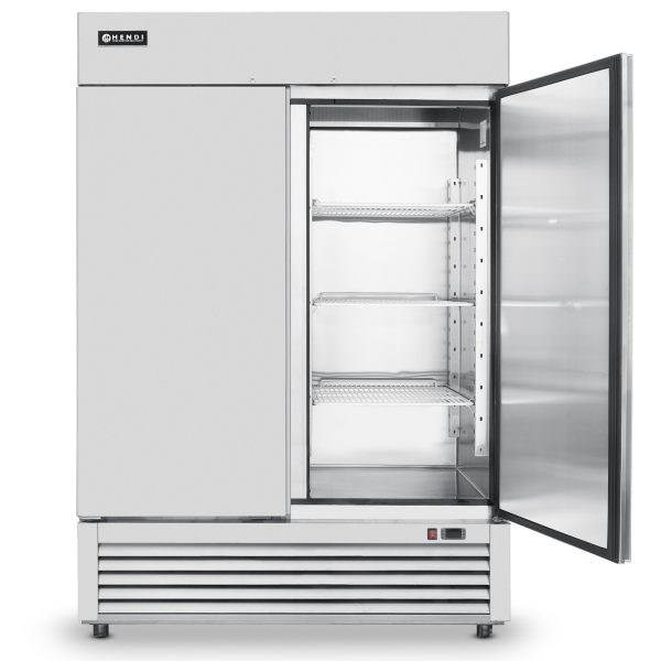 Virtuves līnijas nerūsējošā tērauda saldēšanas skapis 2 durvju GN2/1 420W 1300L