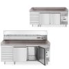 2 -DOOR PIZZA saldēšanas galds ar 7 atvilktņu granīta countertop platumu 202cm - Hendi 232842