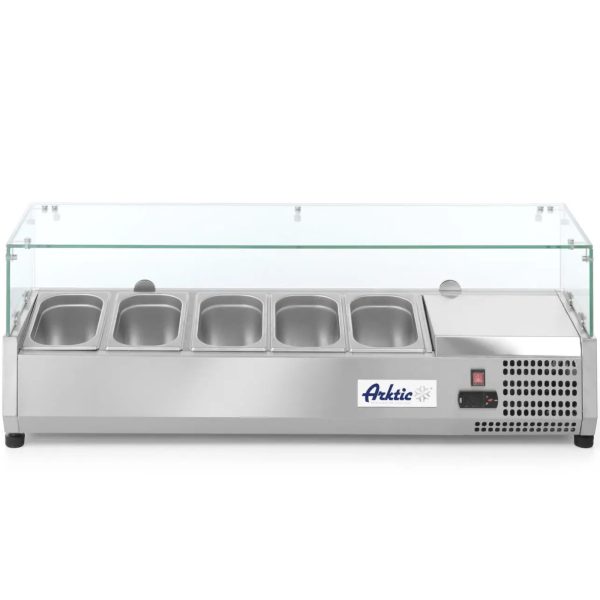 Mainiet ar stiklotu ar ar 5 x GN 1/4 - Hendi 232903 vietni