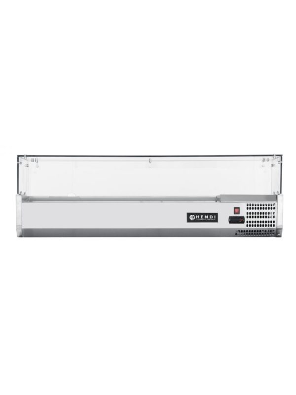 Augšdaļa ar dzesēšanas vitrīnu 6 x GN 1/3 platums 140 cm - Hendi 232972