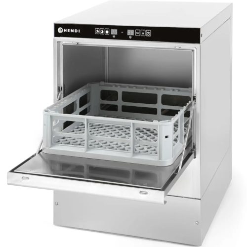 Bāra trauku mazgājamā mašīna stikla stikla ātrai un ekonomiskai + dozatoram + sūkņa grozs 40x40cm 230V
