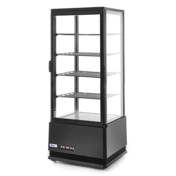 Konfekcijas atdzesēšanas vietne 4 plaukti 98L LED - melns
