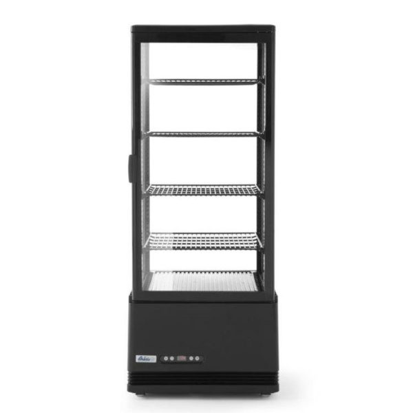 Konfekcijas atdzesēšanas vietne 4 plaukti 98L LED - melns