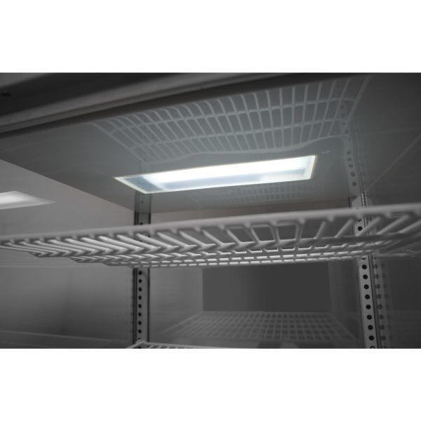 Konfekcijas saldēšanas vieta uz riteņiem 5 plaukti 280L LED - melns