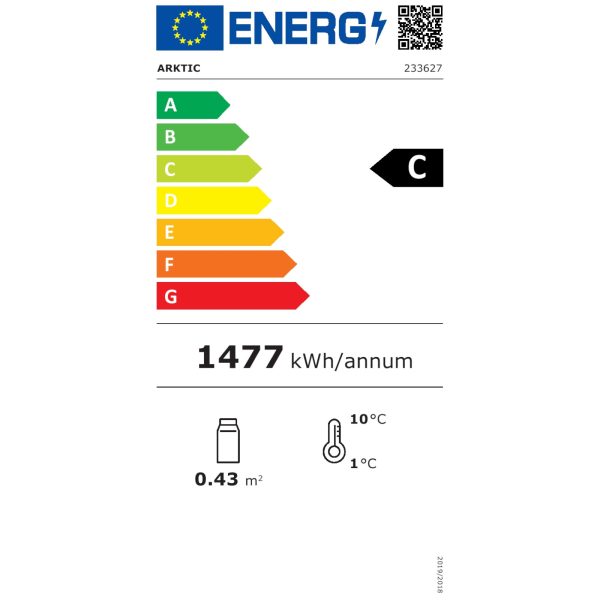 Oddyl Wardenic krājumu krājums 58L 2 plaukti Black Arkktic Hendi 233627