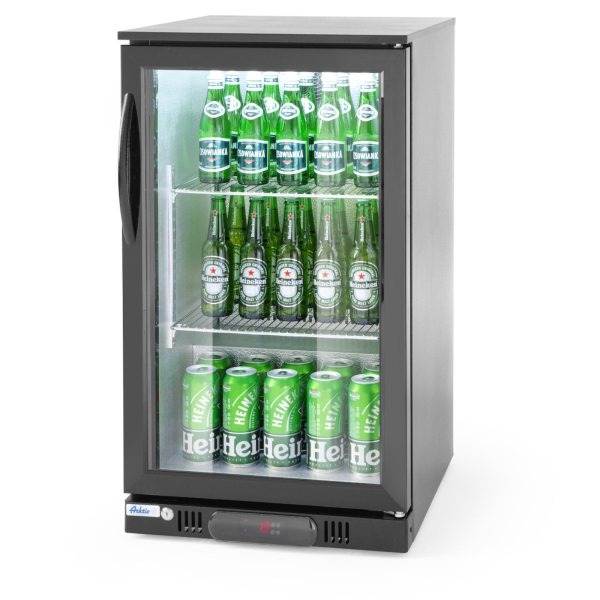 Bāra ledusskapis 1 durvju dzērienu platumam 50 cm 118L