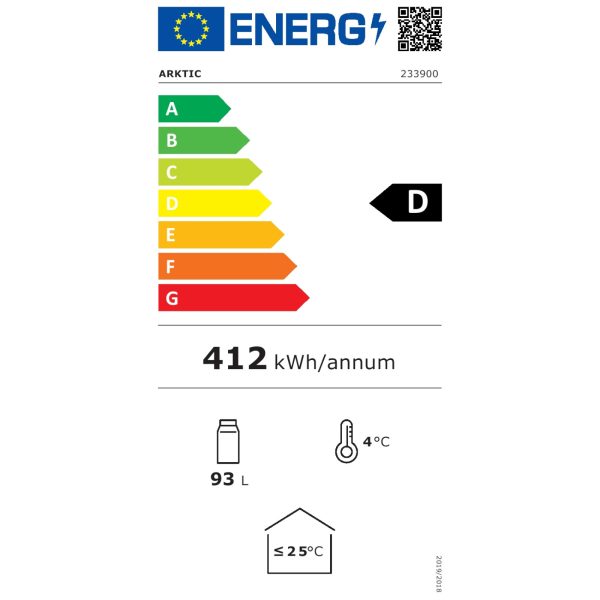 Bāra ledusskapis 1 durvju dzērienu platumam 50 cm 118L
