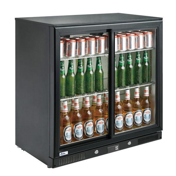 Bāra ledusskapis 2 durvju dzērienu platumam 90cm 228L