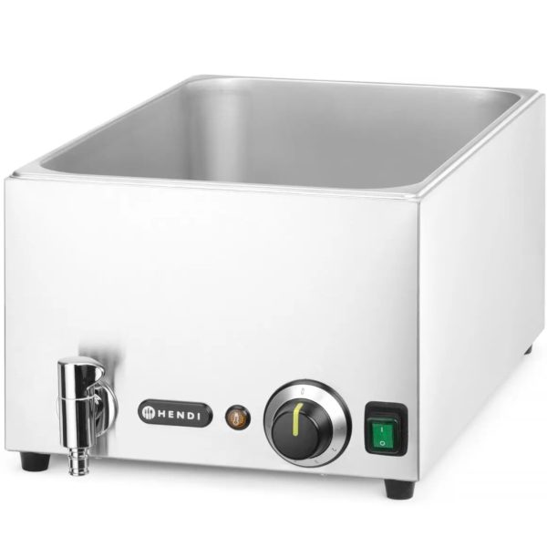 BEMAR sildītājs traukiem ar 3x GN 1/3 100 mm krānu ar 1000 W vāku