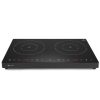 Indukcijas virtuve ar skārienpaneli 2 Melnās līnijas sildīšanas lauki Diametrs 22 cm 3500 W - Hendi 239414