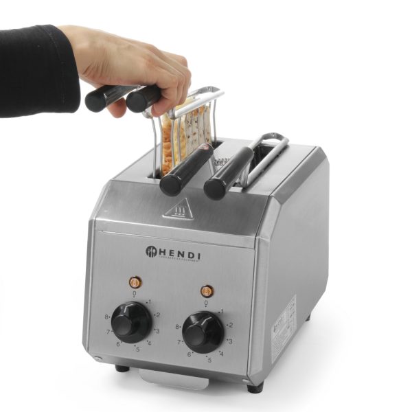Sendviču tosteris ar dubulto taimeri 1200W - Hendi 261163
