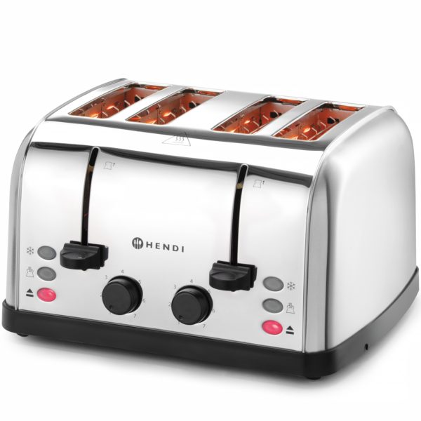Sviestmaizes tosteris 4 grauzdiņiem 3 funkcijas 7 Apkures līmeņi 1500 W