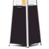 Gāzes sildīšanas lampa "piramīda" gāzes sildīšanas radiators "piramīda" - Hendi 272404