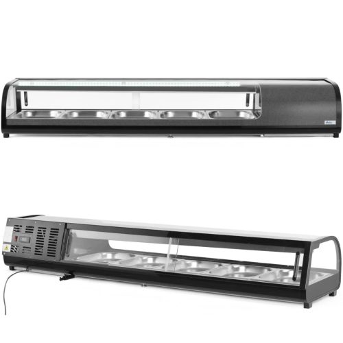 Saldēšanas vieta ar LED apgaismojumu 5 x GN 1/2 190 collas