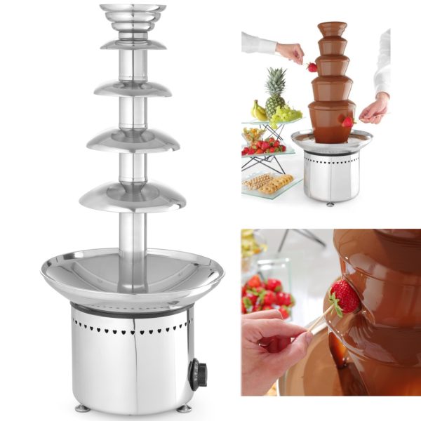 Šokolādes strūklaka Fondue 5 līmeņi Staļo 265 W - Hendi 274156