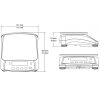 Rūpnieciskās tabulas kompaktais elektroniskais reindžers 3000 3 kg / 0,1g - Ohaus R31p3