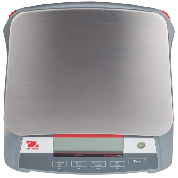Rūpnieciskās tabulas kompaktais elektroniskais reindžers 3000 3 kg / 0,1g - Ohaus R31p3