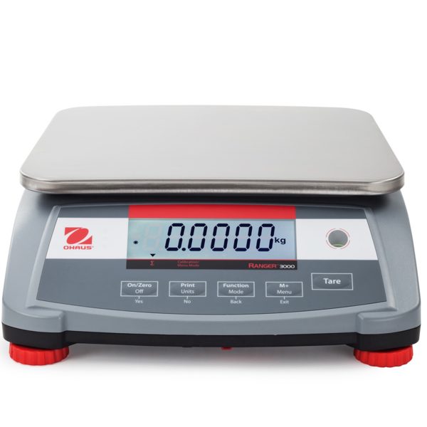 Profesionāla rūpniecības galda skala ar Ranger 3000 15kg / 0,5 g akumulatoru - Ohaus R31p15