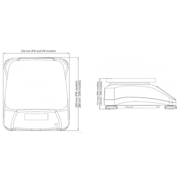 Ūdensnecaurlaidīgs pārbaudes svars IP68 Valor 2000 30kg / 5kg - Ohaus V22PWE30T