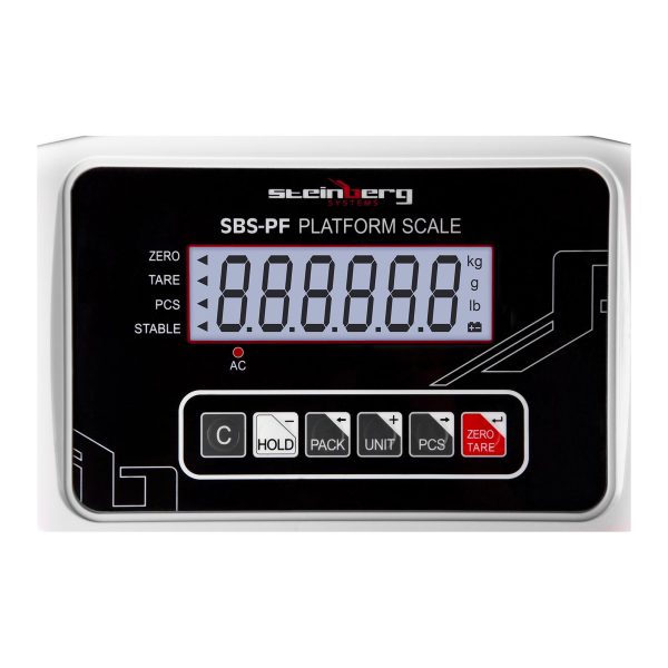 SBS-PF-150 LCD platformas svari noliktavas svari, līdz 150 kg