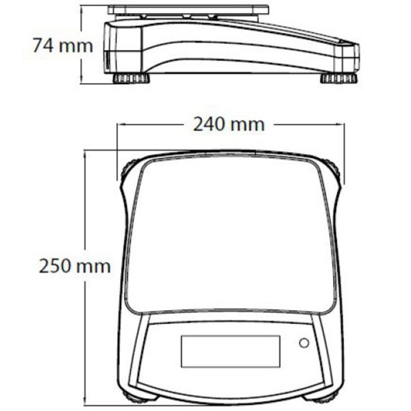 Tehniskā laboratorijas svars Ātri rūpīgi navigators NVT 6200G / 0,1G - OHAUS NVT6201