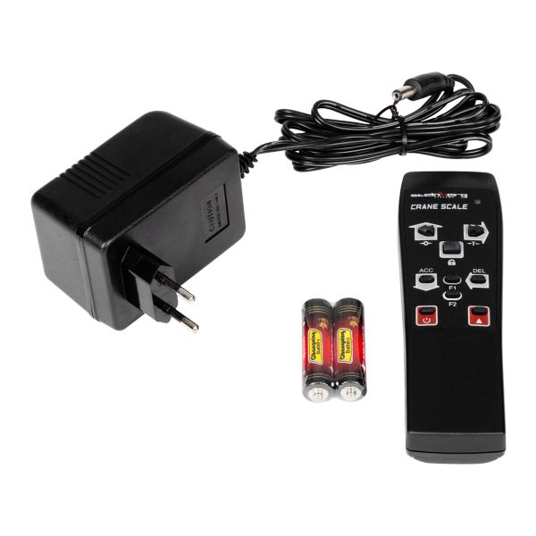 Svari ar āķi un tālvadības pulti līdz 1 tonnai, 1T, LCD, sarkani