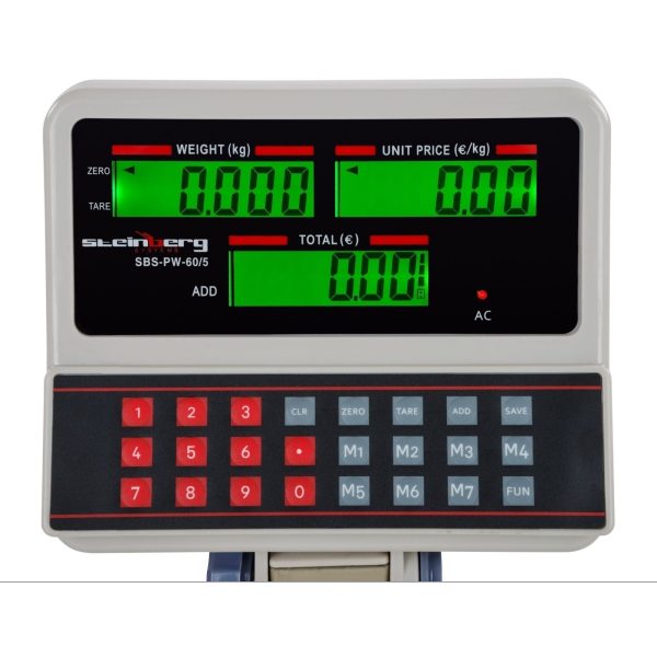 SBS-PW-60 LCD platformas veikala svari līdz 60 kg