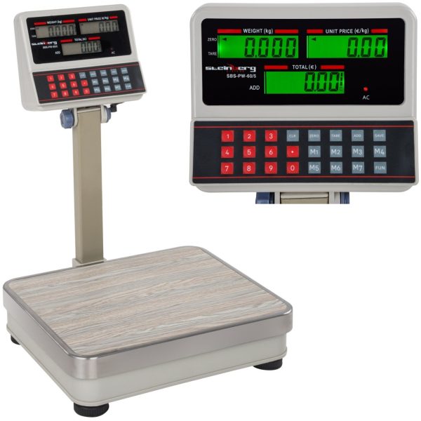 SBS-PW-60 LCD platformas veikala svars līdz 60 kg