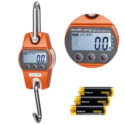 Medību āķa skala SBS-KW-KW-KW-300/100 LCD medniekiem līdz 300 kg