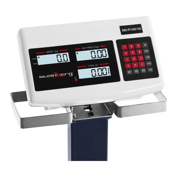 Uzglabāšanas platformas svars ar SBS-PF-600/100 LCD riteņiem līdz 600 kg