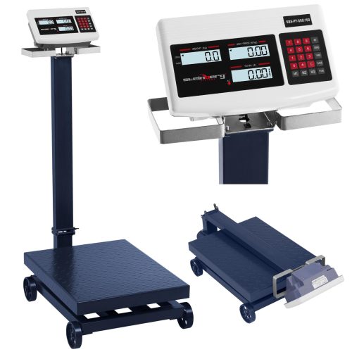 Uzglabāšanas platformas svars ar SBS-PF-600/100 LCD riteņiem līdz 600 kg